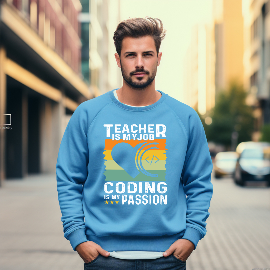 Developer Heart Code Crewneck Sweatshirt