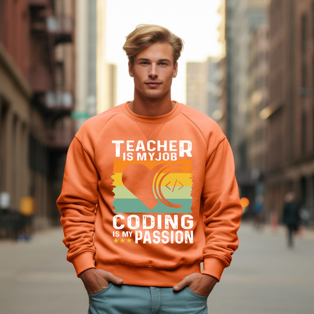 Developer Heart Code Crewneck Sweatshirt