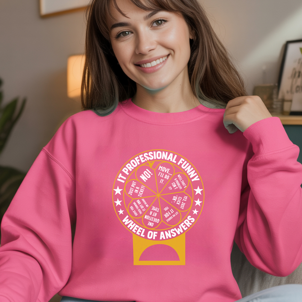 Crewneck Sweatshirt — Minimal Citrus Gumball Graphic