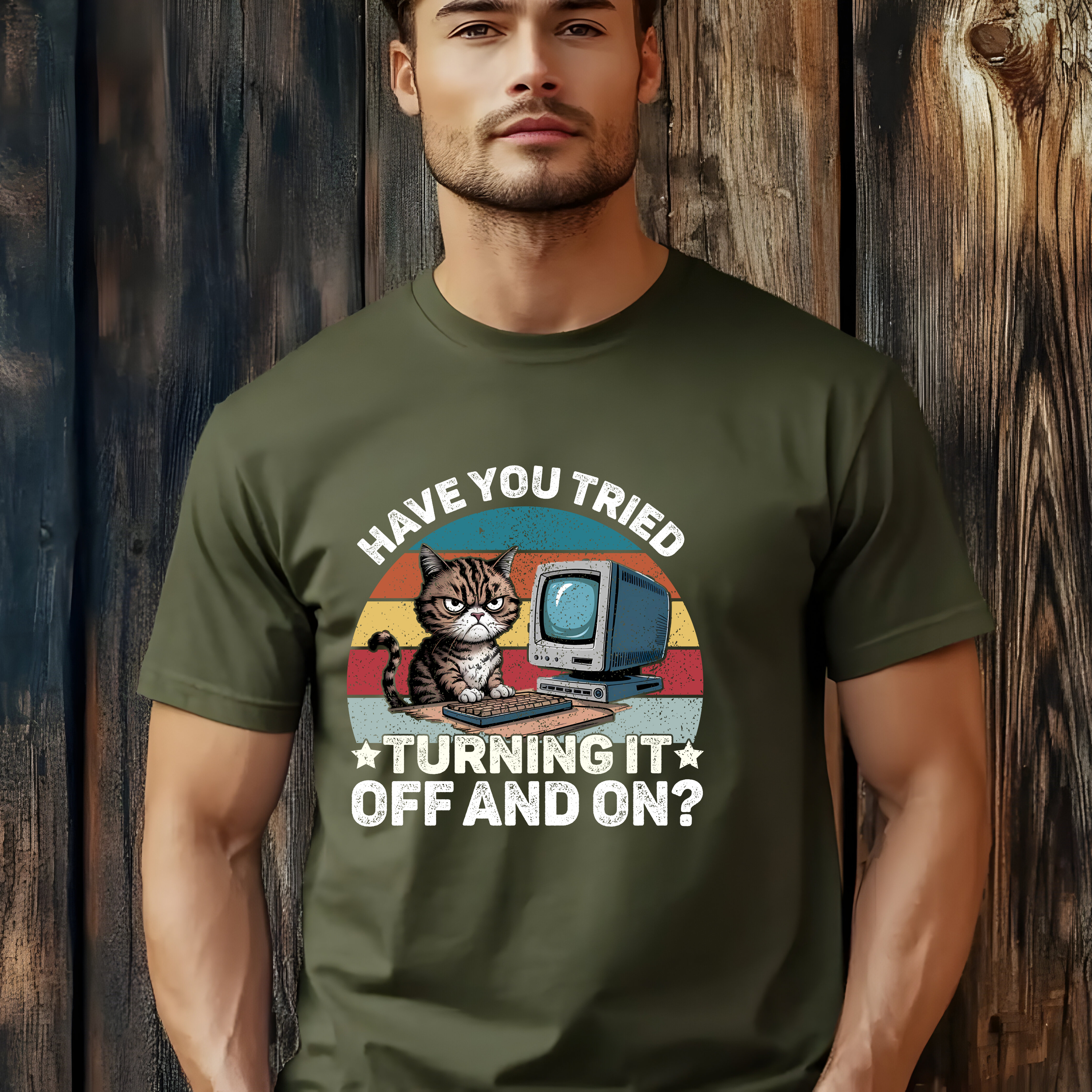 Retro Gamer Cat T-Shirt