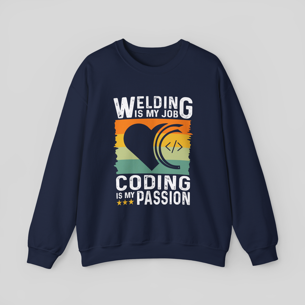 Vintage Tech Heart </> Sweatshirt — Loving the Code Crewneck
