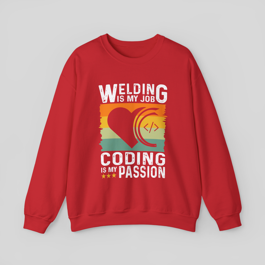 Vintage Tech Heart </> Sweatshirt — Loving the Code Crewneck